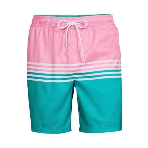 Men's 7" Presto Stripe Swim Trunks Shorts Size XL, XXL - Picture 1 of 6